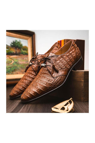 Marco Di Milano Lacio Bay Apache Exotic Crocodile Derby (MDM1019)