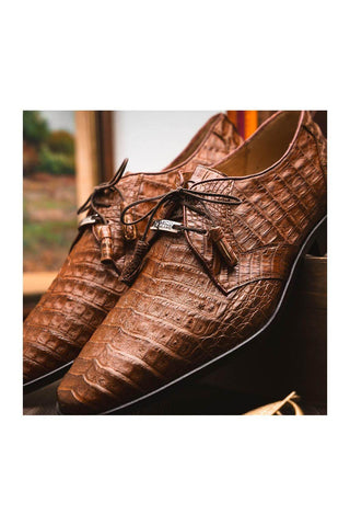 Marco Di Milano Lacio Bay Apache Exotic Crocodile Derby (MDM1019)
