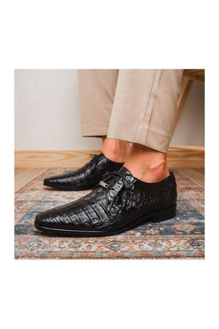 Marco Di Milano Lacio Black Crocodile Derby (MDM1019)