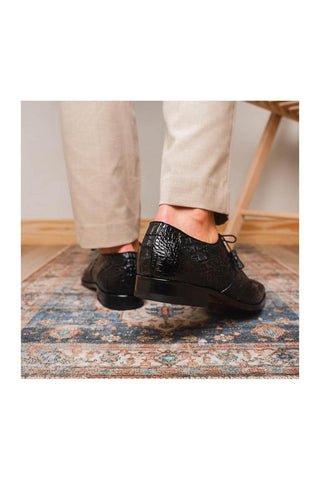 Marco Di Milano Lacio Black Crocodile Derby (MDM1019)