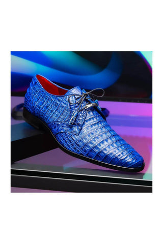 Marco Di Milano Lacio Blue Exotic Crocodile Derby (MDM1019)