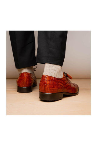 Marco Di Milano Lacio Brandy Exotic Crocodile Derby (MDM1019)