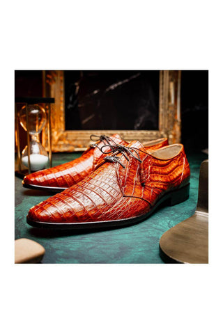 Marco Di Milano Lacio Brandy Exotic Crocodile Derby (MDM1019)