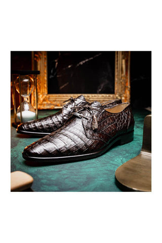 Marco Di Milano Lacio Brown Crocodile Derby (MDM1019)
