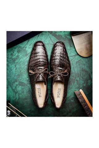 Marco Di Milano Lacio Brown Exotic Crocodile Derby (MDM1019)