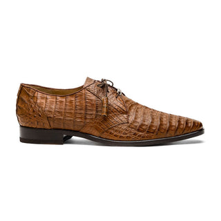 Marco Di Milano Lacio Men's Shoes Bay Apeache Brown Genuine Caiman Crocodile Dress Derby Oxfords (MDM1164)-AmbrogioShoes
