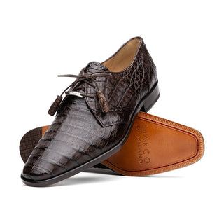 Marco Di Milano Lacio Men's Shoes Exotic Crocodile Derby Oxfords (MDM1019)-AmbrogioShoes