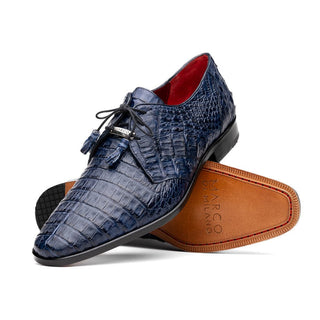 Marco Di Milano Lacio Men's Shoes Exotic Crocodile Derby Oxfords (MDM1019)-AmbrogioShoes