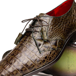 Marco Di Milano Lacio Men's Shoes Exotic Crocodile Derby Oxfords (MDM1019)-AmbrogioShoes