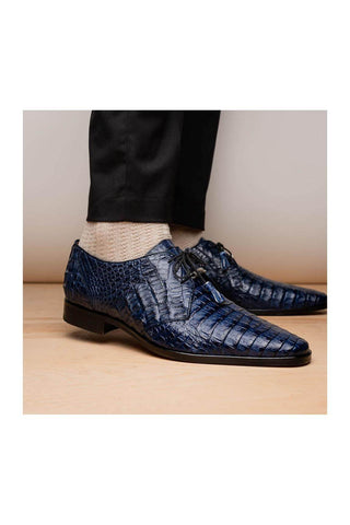 Marco Di Milano Lacio Navy Crocodile Derby (MDM1019)