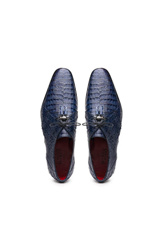 Marco Di Milano Lacio Navy Crocodile Derby (MDM1019)