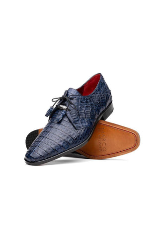 Marco Di Milano Lacio Navy Exotic Crocodile Derby (MDM1019)