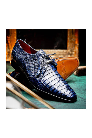 Marco Di Milano Lacio Navy Exotic Crocodile Derby (MDM1019)
