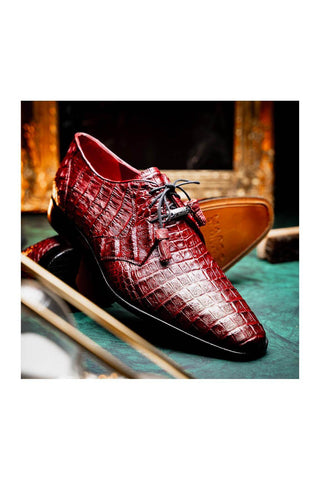 Marco Di Milano Lacio Wine Crocodile Derby (MDM1019)