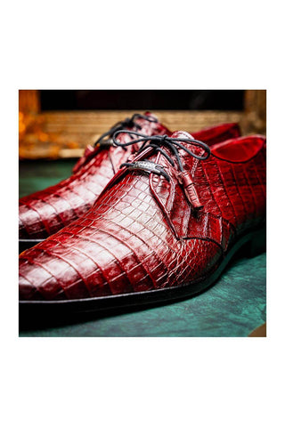Marco Di Milano Lacio Wine Crocodile Derby (MDM1019)