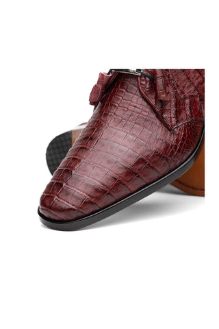 Marco Di Milano Lacio Wine Exotic Crocodile Derby (MDM1019)