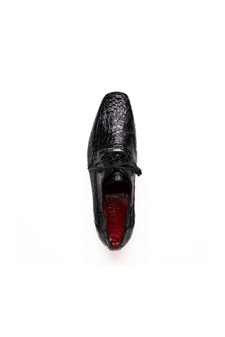 Marco Di Milano Leonardo Black Genuine Caiman Crocodile Derby (MDM1147)