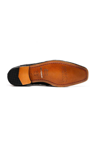 Marco Di Milano Leonardo Black Genuine Caiman Crocodile Derby (MDM1147)