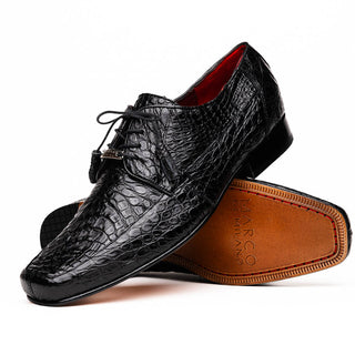 Marco Di Milano Leonardo Men's Shoes Genuine Caiman Crocodile Dress Derby Oxfords (MDM1147)-AmbrogioShoes