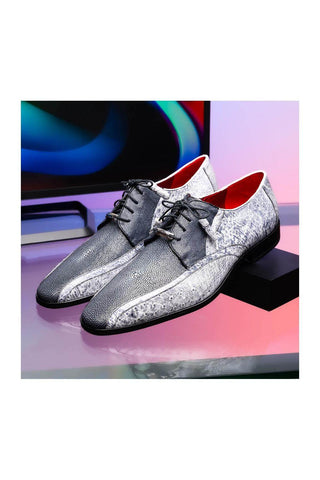 Marco Di Milano Lucca Newspaper Exotic Stingray / Ostrich Derby's (MDM1105)