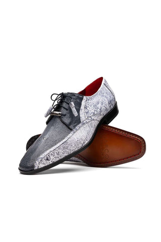 Marco Di Milano Lucca Newspaper Stingray / Ostrich Derby's (MDM1105)