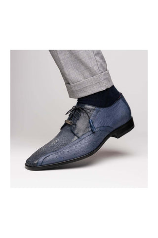 Marco Di Milano Lucca Stingray / Ostrich Derby - Navy
