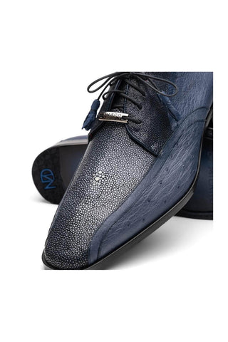 Marco Di Milano Lucca Stingray / Ostrich Derby - Navy
