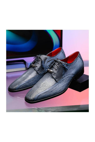 Marco Di Milano Lucca Stingray / Ostrich Derby - Navy