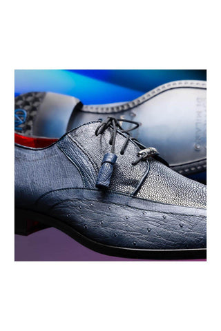 Marco Di Milano Lucca Stingray / Ostrich Derby - Navy