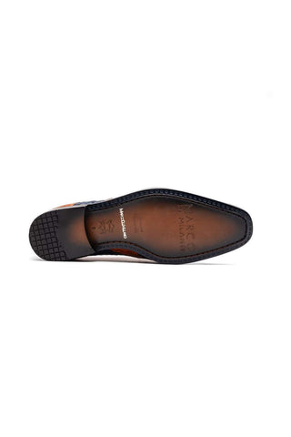 Marco Di Milano Luciano Blue & Brandy Exotic Crocodile Classic Wingtip Derby (MDM1103)