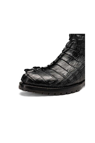 Marco Di Milano Marlboro Black Crocodile / Hornback Cowboy Boots (MDM1203)