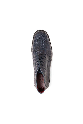 Marco Di Milano Martinelli Navy Exotic Crocodile Chukka Boots (MDM1189)