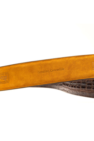 Marco Di Milano Massimo Men's Brown Genuine Crocodile Belts (MDMB1051)
