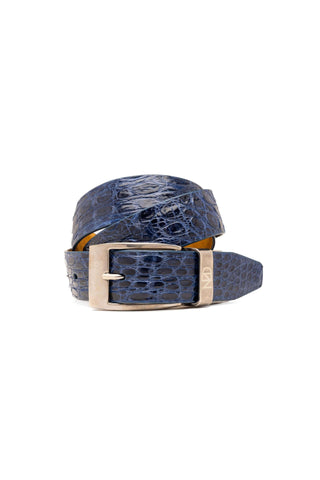 Marco Di Milano Massimo Men's Navy Genuine Crocodile Belts (MDMB1050)
