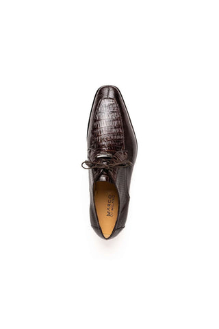 Marco Di Milano Merida Brown Lizard & Caiman Crocodile Derby (MDM1132)