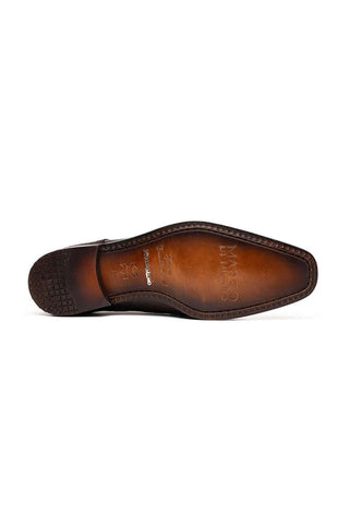 Marco Di Milano Merida Brown Lizard & Caiman Crocodile Derby (MDM1132)