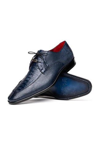 Marco Di Milano Merida Navy Lizard & Caiman Crocodile Derby (MDM1132)