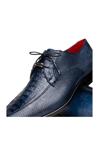 Marco Di Milano Merida Navy Lizard & Caiman Crocodile Derby (MDM1132)