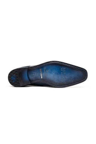 Marco Di Milano Merida Navy Lizard & Caiman Crocodile Derby (MDM1132)
