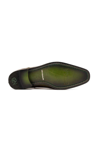Marco Di Milano Merida Olive Lizard & Caiman Crocodile Derby (MDM1132)