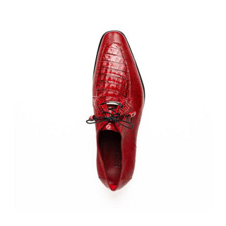 Marco Di Milano Merida Red Lizard & Caiman Crocodile Derby (MDM1132)