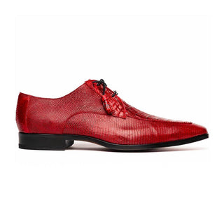 Marco Di Milano Merida Red Lizard & Caiman Crocodile Derby (MDM1132)