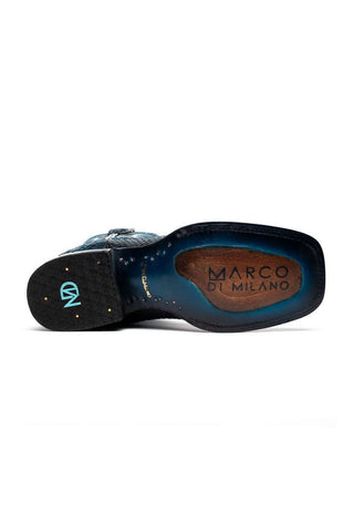 Marco Di Milano Missouri Black & Blue Genuine Python / Leather Cowboy Boot (MDM1212)