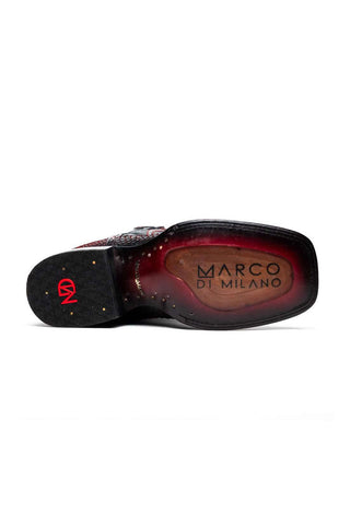 Marco Di Milano Missouri Black Cherry Genuine Python / Calf-Skin Leather Cowboy Boot (MDM1212)