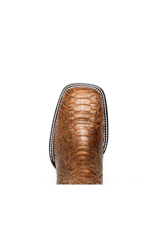 Marco Di Milano Missouri Cognac Exotic Python Skin Cowboy Boot (MDM1243)