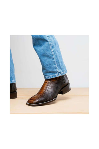 Marco Di Milano Missouri Lisboa Exotic Python Skin Cowboy Boot (MDM1244)