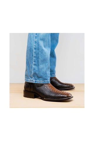Marco Di Milano Missouri Lisboa Exotic Python Skin Cowboy Boot (MDM1244)
