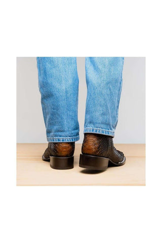 Marco Di Milano Missouri Lisboa Python Skin Cowboy Boot (MDM1244)
