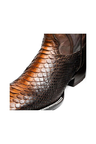 Marco Di Milano Missouri Lisboa Python Skin Cowboy Boot (MDM1244)