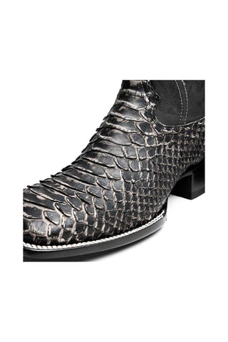 Marco Di Milano Missouri Stone White Exotic Python Skin Cowboy Boot (MDM1242)